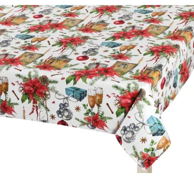 Obrázok produktu pre Vianočný obrus – 50 x 50 cm – červený, zelený, biely