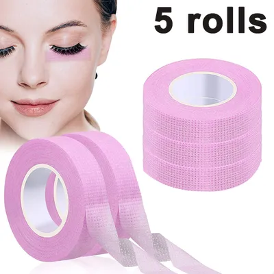 Produktbild von 5 Rollen Wimpern Tape, Tape Wimpernverlängerung Band, Wimpern Isolations Klebeband, Wimpernband für Wimpern Lash Extension Wimpernverlängerungswerkzeuge