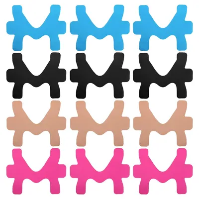 Produktbild von Ankle Tape Sport Tape – 12 Stück Set,vorgeschnitten,elastisch & hautfreundlich, 4 Farben,Unterstützung für Sprunggelenk,Fitness & Rehabilitation