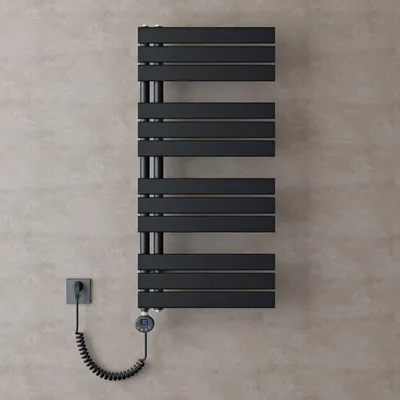 Produktbild von doporro Heizkörper Bad Handtuchheizkörper 104x50cm Badezimmer Badheizkörper Badheizung Handtuchtrockner Handtuchwärmer Anthrazit mit Heizstab 600w