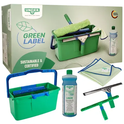 Produktbild von Unger GreenLabel Glasreinigungsset GTK35 5 in 1 Fensterreinigungs-Set