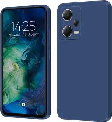 Produktbild von Hülle für Xiaomi Redmi Note 12 5G Case Cover Bumper Silikon Softgrip Schutzhülle Farbe: Blau