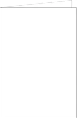 Produktbild von Briefkarten A6 quer doppelt VE=100 Stück weiß