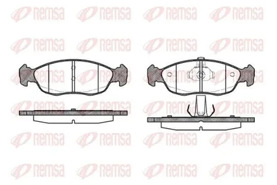 Produktbild von REMSA Bremsbeläge Satz Vorne Bremsklötze passend für PEUGEOT 106 II Schrägheck (1A, 1C) 0461.10