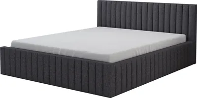 Produktbild von Polsterbett  LOGAN 160x200 mit Matratze und Bettkasten. Farbe: Grau.