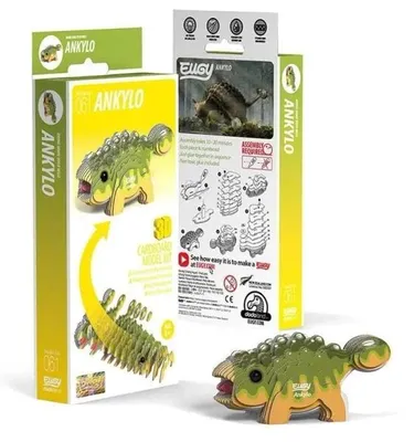 Immagine prodotto di Il dinosauro Ankylo Eugy. Puzzle ecologico 3D - Eugy