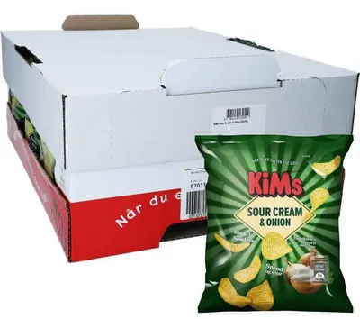 Produktbild von KiMs Sour Cream & Onion 24x25g