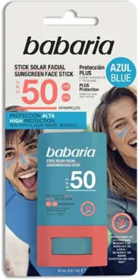 Zdjęcie produktu dla Babaria Blue Face Sun Stick Sztyft Ochronno-Nawilżający Do Twarzy I Miejsc Wrażliwych