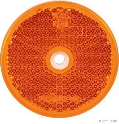 Obrázok produktu pre Zadná Odrazka, Žltá 60 Mm S Otvorom