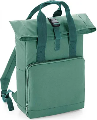 Produktbild von BagBase BG118 | Rucksack Twin Handle Roll-Top Backpack - 28 x 38 x 12 cm - Farbe: Sage Green - Größe: 28 x 38 x 12 cm