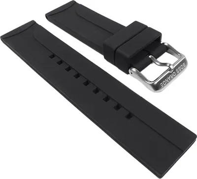 Produktbild von Hugo Boss Ersatzband Uhrenarmband Silikon Band Schwarz 22mm für 1512664