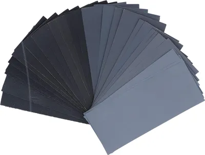 Produktbild von Schleifpapier-Set (14-teilig) – Trocken- und Nassschleifpapier, Körnung 120 bis 3000