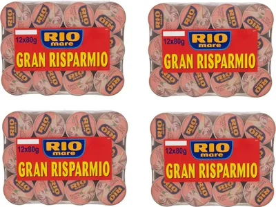 Produktbild von 48x Rio Mare Tonno all'Olio di Oliva Thunfisch in Olivenöl 80g