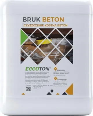 Zdjęcie produktu dla Mycie Czyszczenie Bruku Betonu Ogrodzenia ECCOTON Bruk Beton Plus 1L