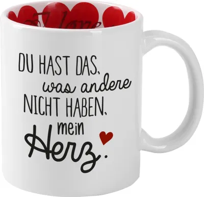 Produktbild von Tasse mit Motiv zum Valentinstag (Herz)