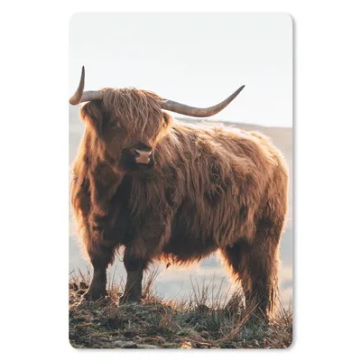 Produktbild von MuchoWow® Mauspad Mousepad Schottische Highlander - Tiere - Ländlich - Landschaft - Kuh - Natur 18x27 cm - Mousepads - Maus Mat - Pad - Mausunterlage