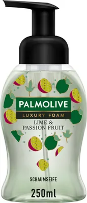 Image de Palmolive Savon Mousse Lime et Fruit de la Passion Distributeur à pompe 250ml