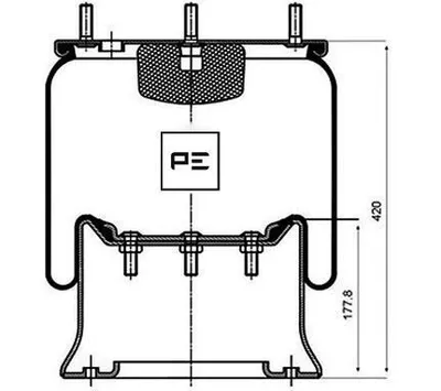Obrázok produktu pre PETERS ENNEPETAL 084.047-71A Vzduchové odpruženie