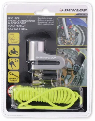Immagine prodotto di Dispositivo di bloccaggio per dischi freno Dunlop con cavo Motor scooter