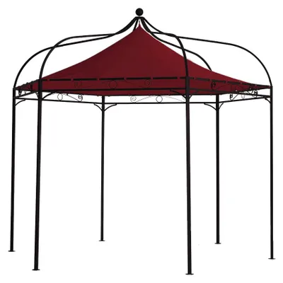 Produktbild von Ersatzdach für Pavillon Modena 6-eckig bordeaux