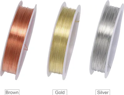 Zdjęcie produktu dla 0.drut jubilerski 8 mm 8ft Mocny, odporny na korozję miedziany drut rzemieślniczy do tworzenia biżuterii DIY Naszyjnik Bransoletka