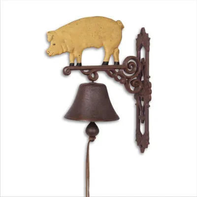 Immagine prodotto di Moritz Campanello Campanella Maiale Ghisa Stile antico Scrofa Maialetto Retro Campanella Fattoria