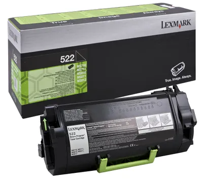 Produktbild von Lexmark 522 - Schwarz - original - Tonerpatrone