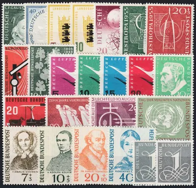 Produktbild von BRD Bund Jahrgang 1955 postfrisch ** komplett