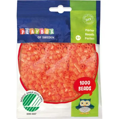 Produktbild von PLAYBOX Bü gelperlen - orange 1000Stü ck