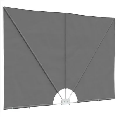Produktbild von vidaXL Balkon Sichtschutz 240 x 160 cm Polyester Rechtwinklig Hellgrau