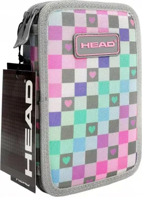 Zdjęcie produktu dla Piórnik podwójny bez wyposażenia Head Checkered Hearts