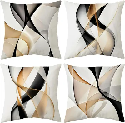 Productafbeelding van Kussenhoezen voor banken, fluweel, 45 x 45 cm, set van 4, voor de woonkamer