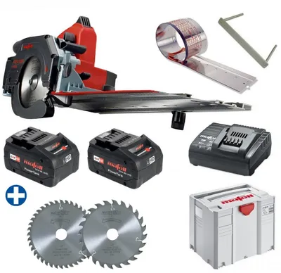 Produktbild von Mafell Akku Kappschienen Säge KSS 40 18M bl + Sägeblätter Z24/Z40