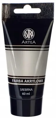 Produktbild von Astra Acrylfarbe 60 ml Tube Silber für Künstler