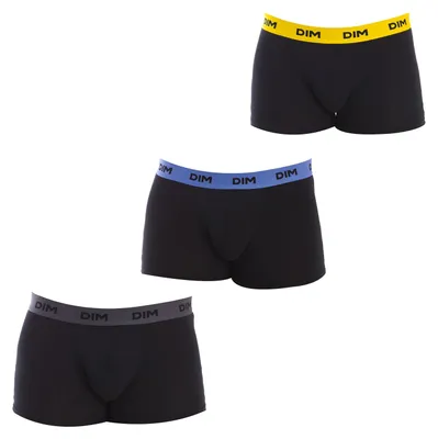 Produktbild von DIM 3er-Pack Boxershorts in verschiedenen Farben, atmungsaktives Gewebe, D005D, für Herren