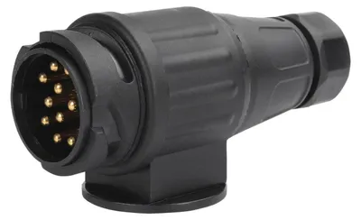 Zdjęcie produktu dla Wtyk przyczepkowy 13-pinowy, 12V, standard europejski, adapter do przyczep i naczep