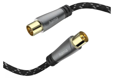 Produktbild von Hama Antennen-Kabel Koaxial, 120 dB, vergoldet, 5 m