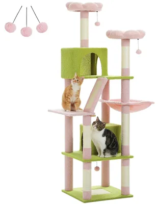 Immagine prodotto di Albero per gatti - Tiragraffi per gattini - Tiragraffi in sisal - Tiragraffi - Parete da arrampicata per gatti - Scaffali per gatti - Albero per gatti