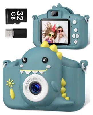 Immagine prodotto di Fotocamera per bambini 1080P con scheda SD da 32GB, adatta a bambini dai 3 ai 12 anni