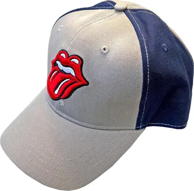 Obrázok produktu pre The Rolling Stones - "Classic Tongue" baseballová čiapka pre mužov/dámy uni RO6430 (jedna veľkosť) (sivá/navy blue)