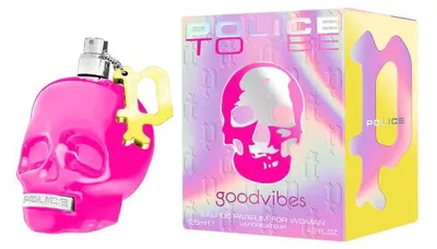 Produktbild von Police To Be GoodVibes For Woman 125 ml, Frauen, 125 ml, Aquatisch, Schwarzer Pfeffer, Orange, Heliotrop, Birne, Pfingstrose, Ambramone, Patschuli, Vanille, Spray