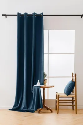 Produktbild von Kerosin-Verdunkelungsvorhang aus Samt, 140 x 270 cm, Aufhängung: Plisseeband