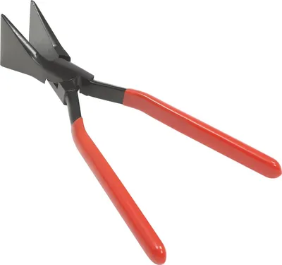 Immagine prodotto di Set di pinze per piegatura lamiera - 3 pezzi - Acciaio al carbonio - Ganasce a 0°, 45° e 90° - Impugnature antiscivolo - Rosso