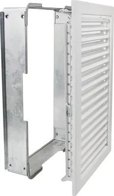 Produktbild von Kaltluftgitter KGHK 2335 W Hochkant Weiss 230 x 350mm Zuluft Abluftgitter