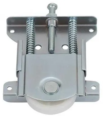 Immagine prodotto di Cuscinetti a doppio snodo per porte scorrevoli, in acciaio e nylon, silenziosi, regolabili e resistenti.