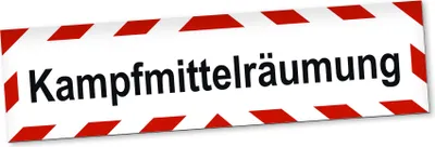 Produktbild von PantherPixel Kampfmittelräumung Magnetschild Auto Kampfmittelabwehr Magnetfolie Geschenkidee 45 x 12 cm REFLEKTIEREND