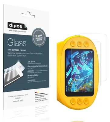 Produktbild von 2x Schutzfolie für Ashfly inskam 382 matt - Anti-Shock 9H Folie dipos Glass Kunststoffglas