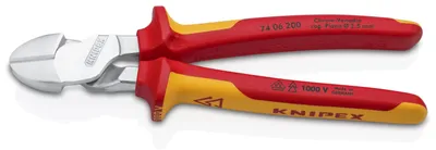 Produktbild von KNIPEX Kraft-Seitenschneider isoliert 200 mm