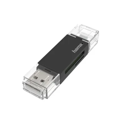 A product shot of a USB card reader on a white background.