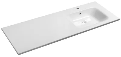 Produktbild von Sapho ARECA Gussmarmor-Waschtisch 141x51,5cm, rechts, weiß